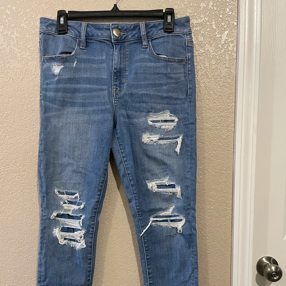 Distressed American Eagle jeans